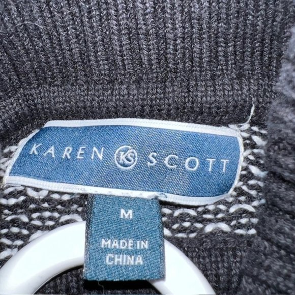 Karen Scott 100% Cotton Turtleneck Sweater - Picture 3 of 9